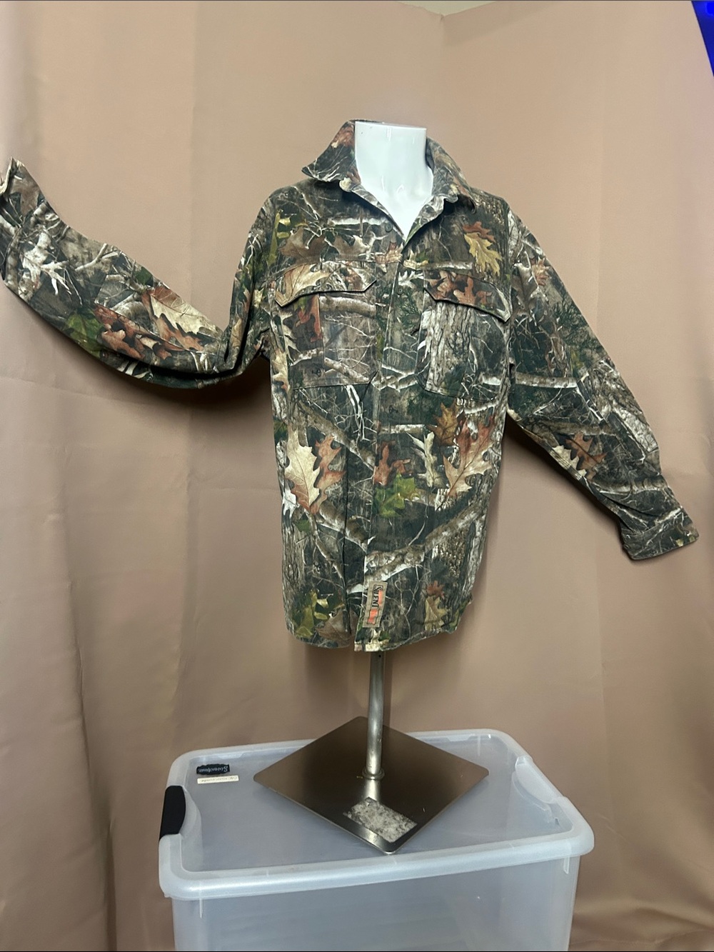 Men's Camouflage Field Shirt Jacket - Brown/Green